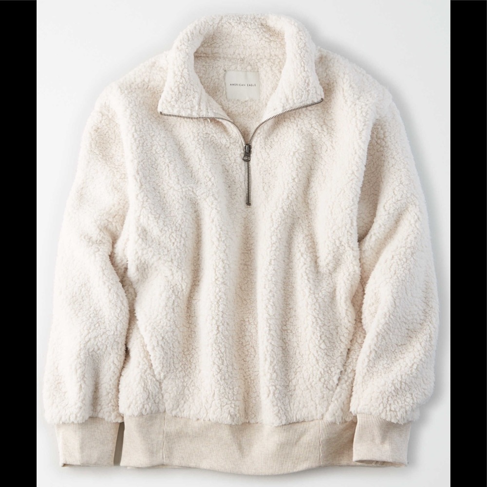 American Eagle Sherpa Quarter zip